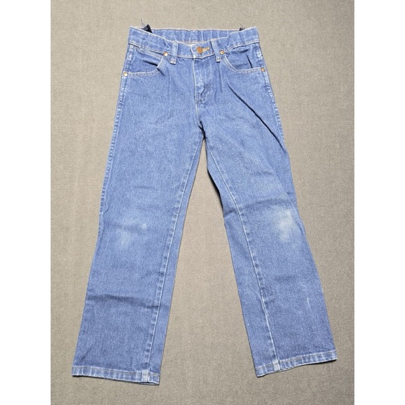 Wrangler‎ Cowboy Cut Western Blue Denim Jeans 1013MWZBP Boys size 8 - Picture 1 of 5